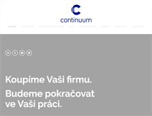 Tablet Screenshot of continuum.cz