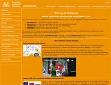 Tablet Screenshot of continuum.com.au